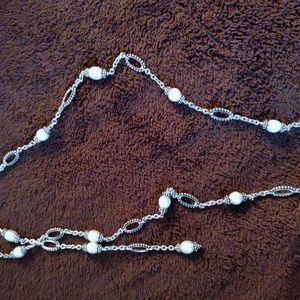 Brighton silver and pearl necklace